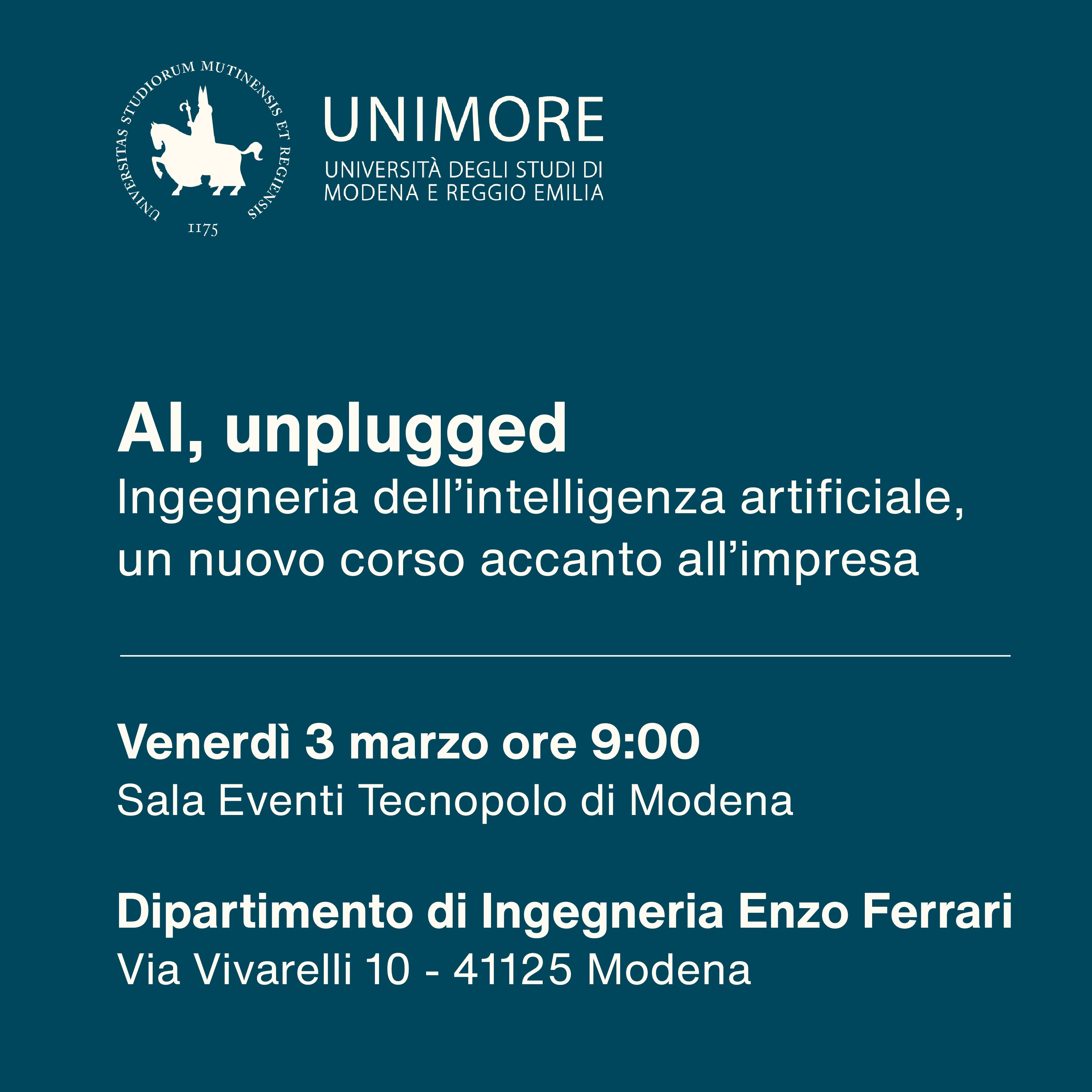 Evento "AI, unplugged"