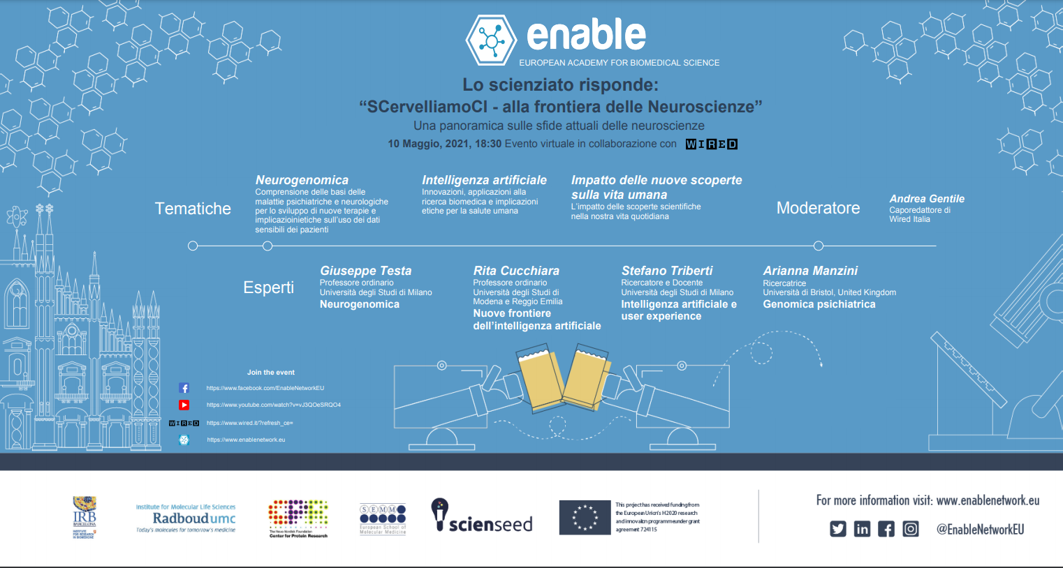 Lo scienziato risponde: 'SCervelliamoCI - alla frontiera delle Neuroscienze'